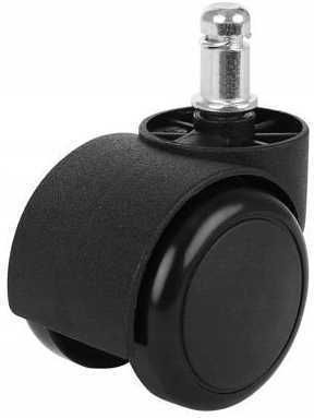 Caster for Office Chair Made of Rubber 5 Pieces Black