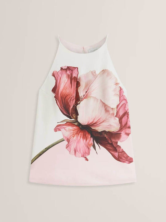 Women's Sleeveless Floral Pink