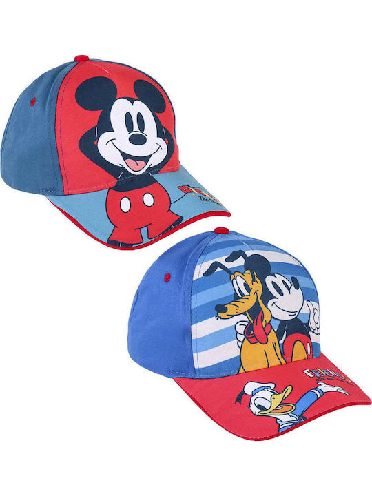 Cerda Παιδικό Καπέλο Jockey Υφασμάτινο Mickey Κόκκινο