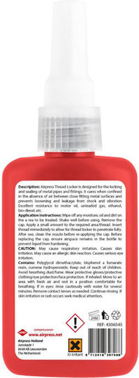 Airpress 4306545 Κόλλα Σπειρωμάτων Πράσινη 50ml