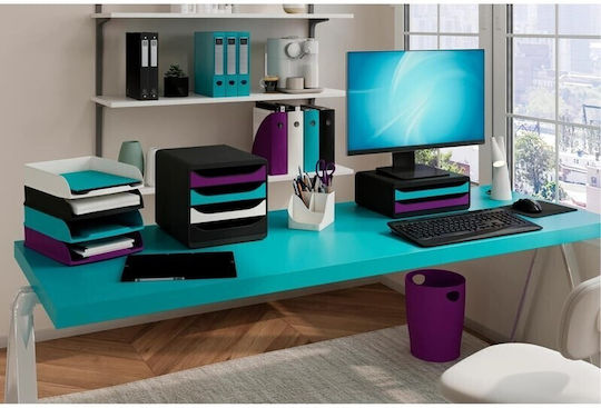 Exacompta Plastic Desktop Drawer Black