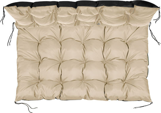 AIO Factory Αδιάβροχο Μαξιλάρι Καναπέ Κήπου με Πλάτη Beige 120x120εκ.