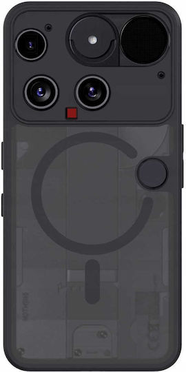 Spacecase Hybrid Mag Rückseite Umschlag Silikon Schwarz (Nothing Phone (3))