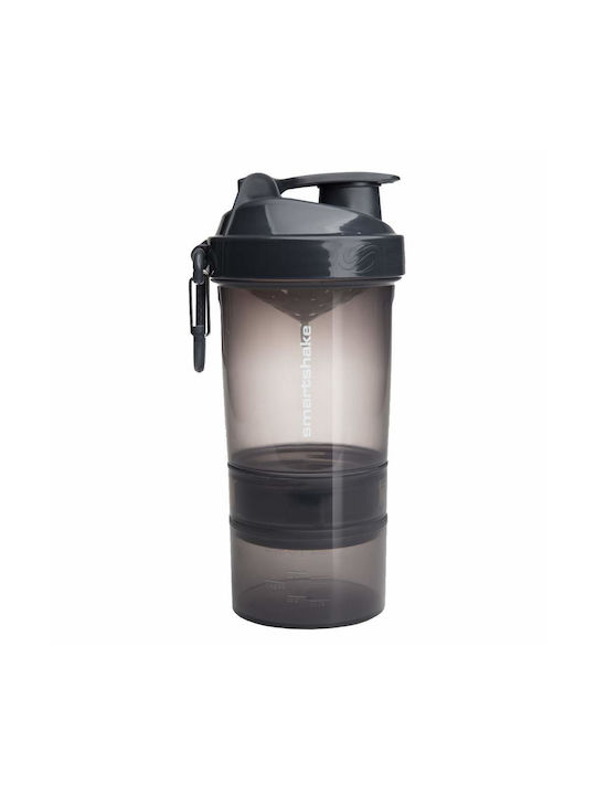 SmartShake Original2Go Plastic Protein Shaker 600ml Gray