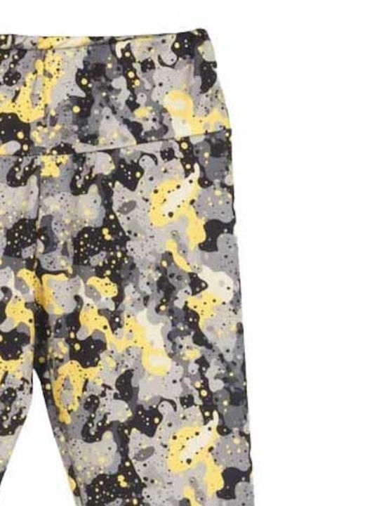 Kids Legging Capri Multicolor Black-Yellow