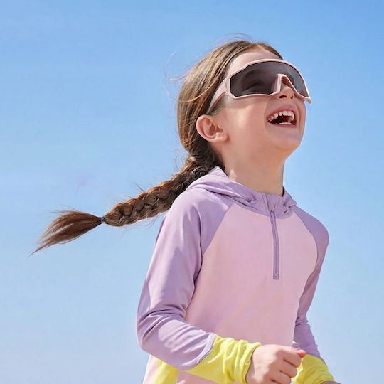 Rockbros Cycling Glasses with Pink Frame and Photochromic Lenses