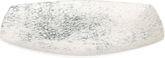 Porland Servierplatte Oval aus Porzellan Grau 19cm