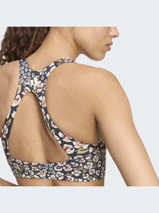 Sport-BH Optime Damen Weiß mit Futter