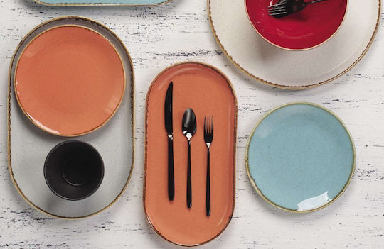 Porland Porcelain Serving Platter Orange 32x26cm Porland Porcelain Serving Platter Orange 32x26cm