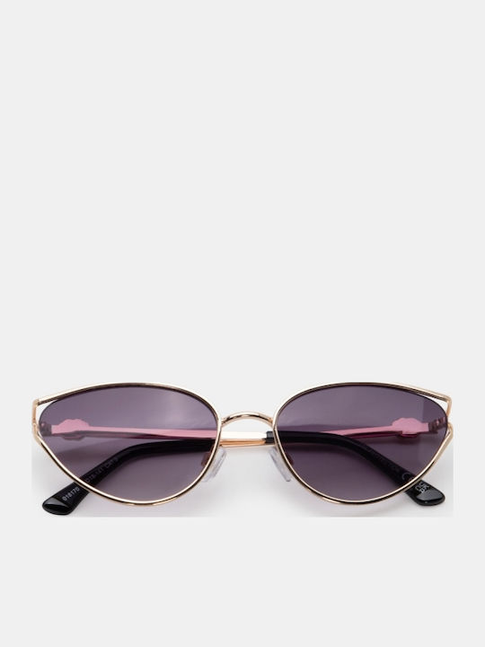 Luigi Black Sunglasses With Metallic Frame Luigi Black Sunglasses With Metallic Frame
