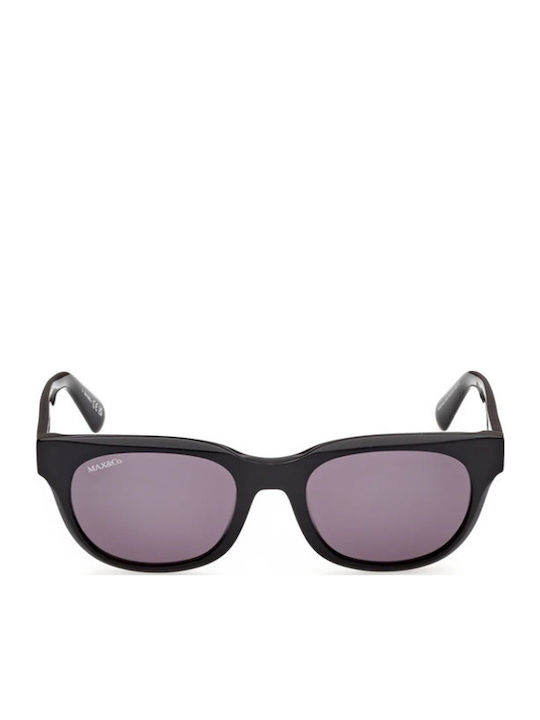 Max & Co Women's Sunglasses with Black Frame and Black Lens MO0163 01A