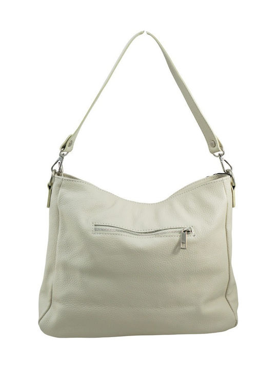 Leather Women's Crossbody Bag Beige
