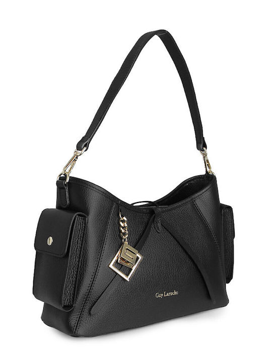 Women's Leather Crossbody Bag Black