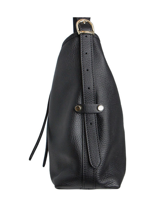 Leather Women's Shoulder Bag Black