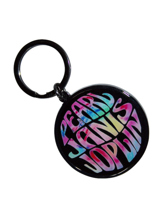 Janis Joplin Pearl Emblem Colour Metal Keychain Jopkey01
