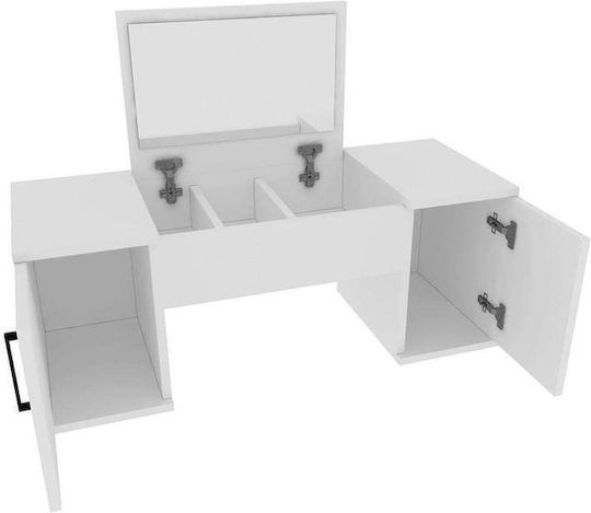 Туалетна За Спалня Бяла 100x35x74см