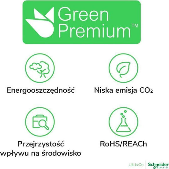 Schneider Electric Εξάρτημα Ηλεκτρολογικού Πίνακα 4τμχ LVS08868