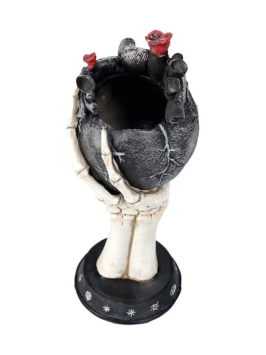 Pacific Dekorative Vase aus Polyurethan Schwarz 14,5xH33cm