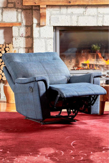 Hochlehner-Sessel Blau Dunkel 45x90x45cm