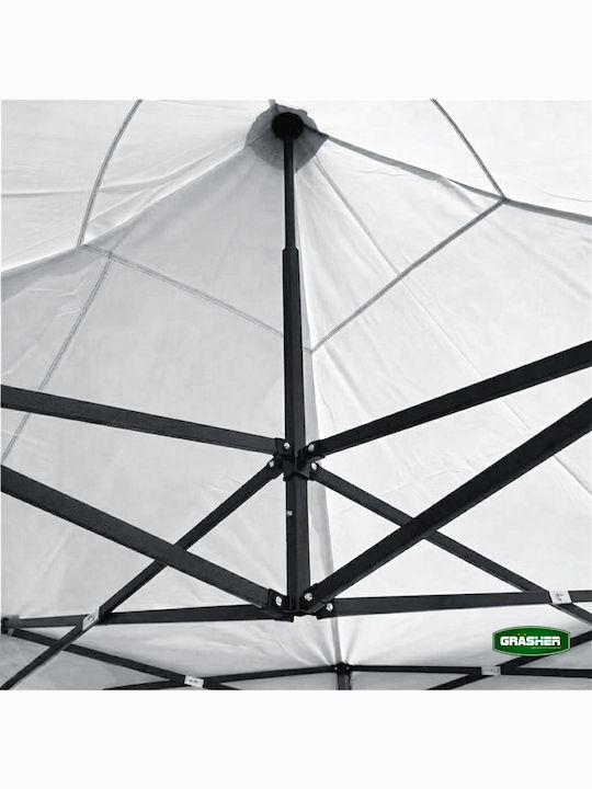Grasher Gazebo Pliabil De Grădină Alb 3x4.5m