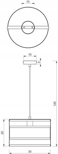 Luminex Luminex Ceiling Light Black with E27 Socket