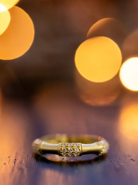 Women's Ring with Zircon from 9K Gold