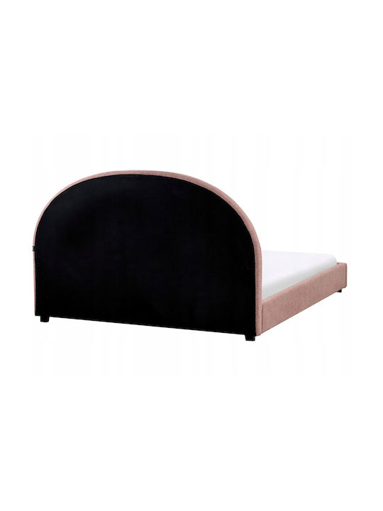 Beliani Wohnzimmer Teppich 160x200cm Pastell Rosa