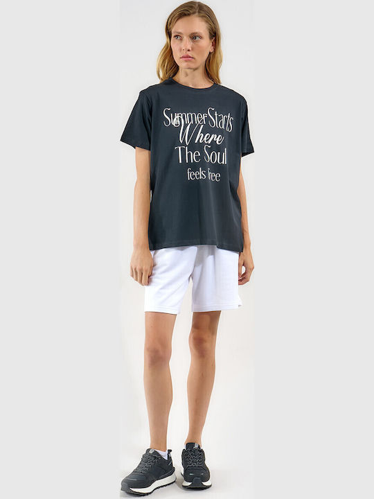 Γυναικείο T-shirt Μαυρο