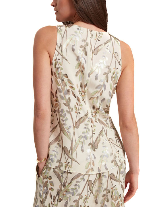 Ted Baker Bluză Damă Fără Mâneci Cu Fermoar Bej- Verde- Kaki 284824-Natural Ted Baker Bluză Damă Fără Mâneci Cu Fermoar Bej- Verde- Kaki 284824-Natural