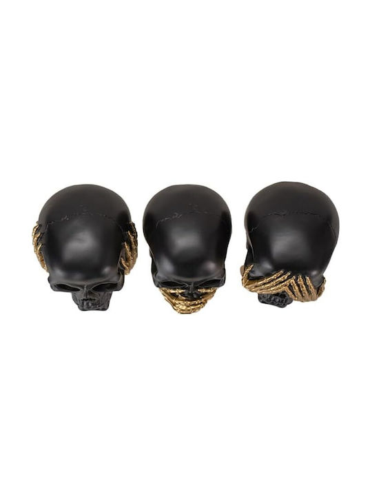 Decorativ Craniu See Hear Speak No Evil 8cm 15709