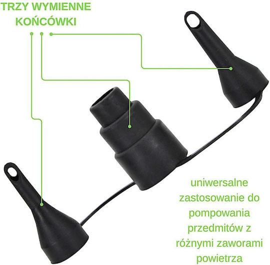 Redcliffs Електрическа Помпа за Надуваеми Артикули 12V / 230V Черна