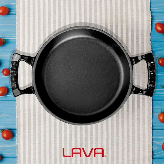 Lava Σαγανάκι από Μαντέμι με Εμαγιέ Επίστρωση 16cm