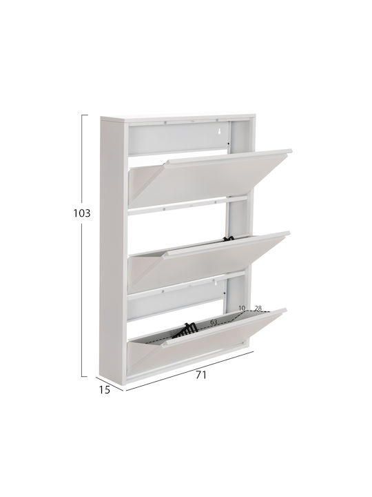 Metall Schuhorganisator Stark 71x15x103cm