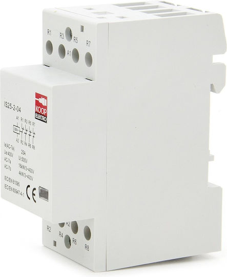 Zweipolig Schienenumschalter 230V 25A