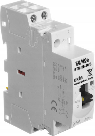 Control Manual Modular Pentru Contactori Instalare 25A 2xNO 230V AC Tip STM-25-20/S EXT10000287