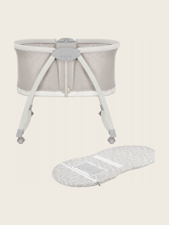 Lionelo Babywiege mit Matratze und Rädern Beiges