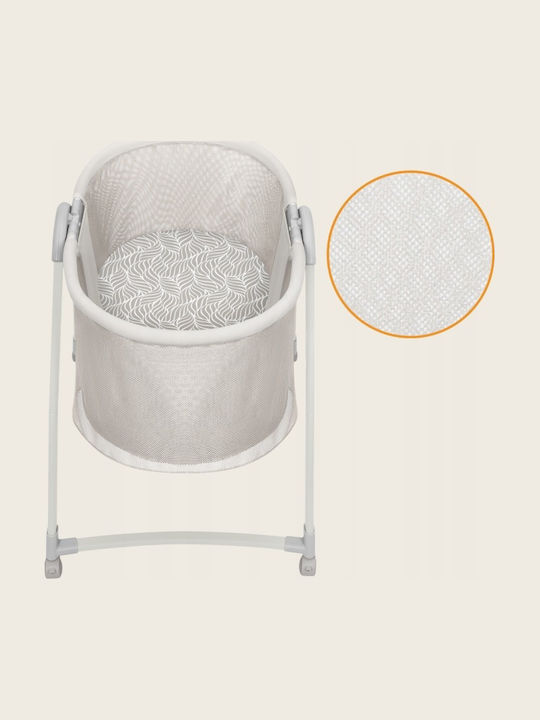 Lionelo Babywiege mit Matratze und Rädern Beiges