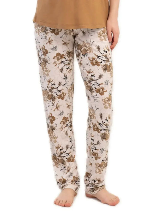 Kezokino Summer Women's Brown Pyjama Set