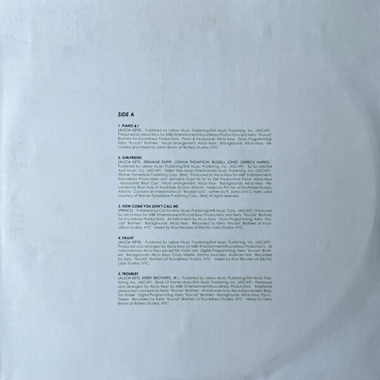 Alicia Keys Songs In A Minor Vinyl