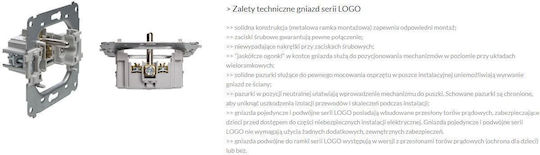 Prescot Einzeln Stromsteckdose Weiß 1Stück