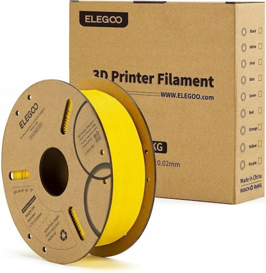 Elegoo PLA 3D Принтер Филамент 1.75mm 1.75mm 1kg Жълт 1kg