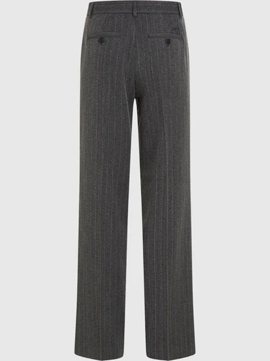 Women's Grey Suit in Straight Leg