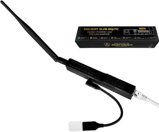 Smlight Slzb-06p7u – Zigbee Ethernet Poe Адаптер за Мрежа USB-C с Проводниково Свързване Ethernet
