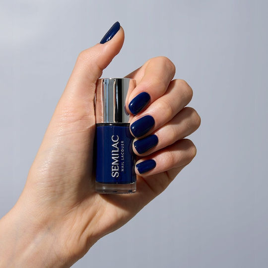 Semilac Classic Semi-Permanent Nail Polish 113 Blue Ink 9ml