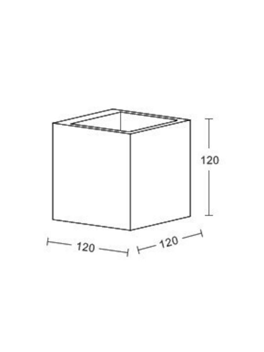 Inlight Φωτιστικό Τοίχου Γκρι 12x12εκ. Inlight Φωτιστικό Τοίχου Γκρι 12x12εκ.
