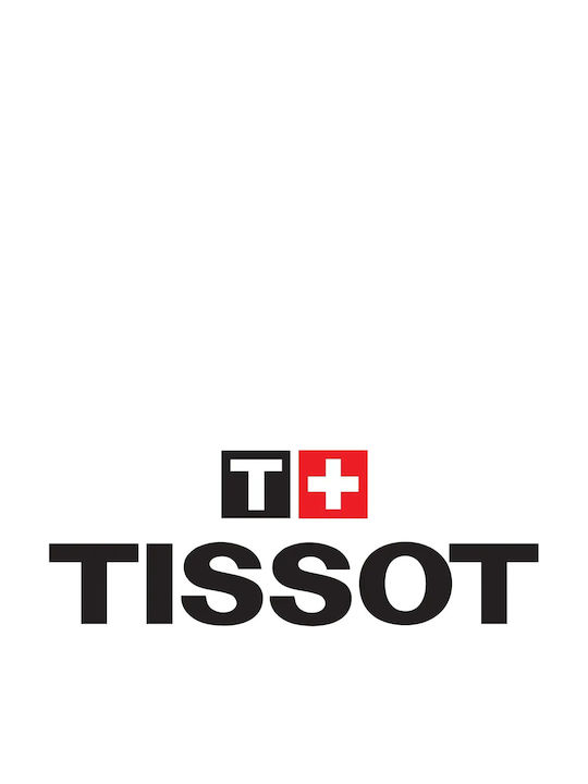 Tissot Мъжки Часовник 45.5mm Хронограф На Батерия с Сива Метална Гривна