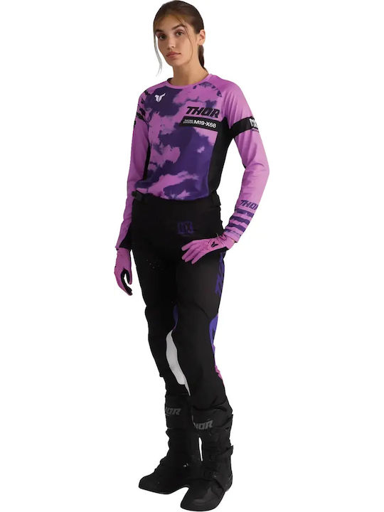 Thor Launchmode Sommerzeit Damen Motorradhandschuhe Rosa
