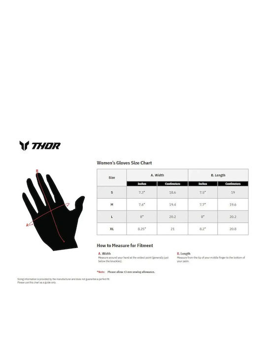Thor Launchmode Sommerzeit Damen Motorradhandschuhe Rosa