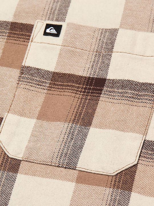Motherfly Long Sleeve Flannel Shirt in Regular Fit Checked Plaid