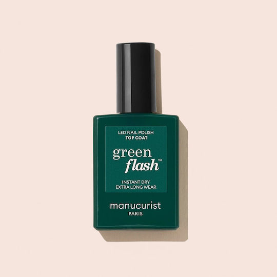 Manucurist Top Coat pentru lacuri de unghii obișnuite 15ml